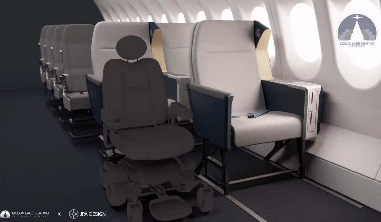 Imagen de Asiento que permitirá a los pasajeros con discapacidad volar en sus propias sillas
